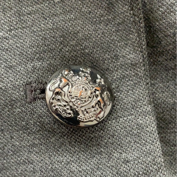 Cynthia Rowley Unstructured Blazer in Grey with Pinstripe Lining, Size M - Picture 7 of 8